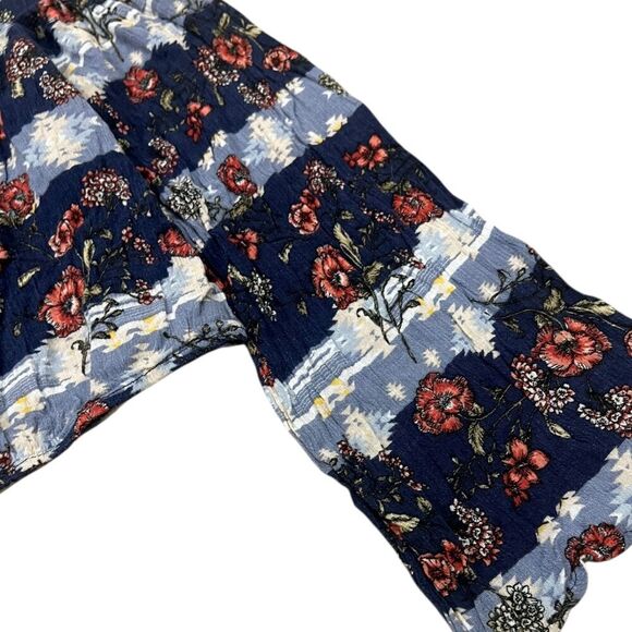 Altar'd State Blue Floral Off Shoulder Cropped Top S - Picture 3 of 3